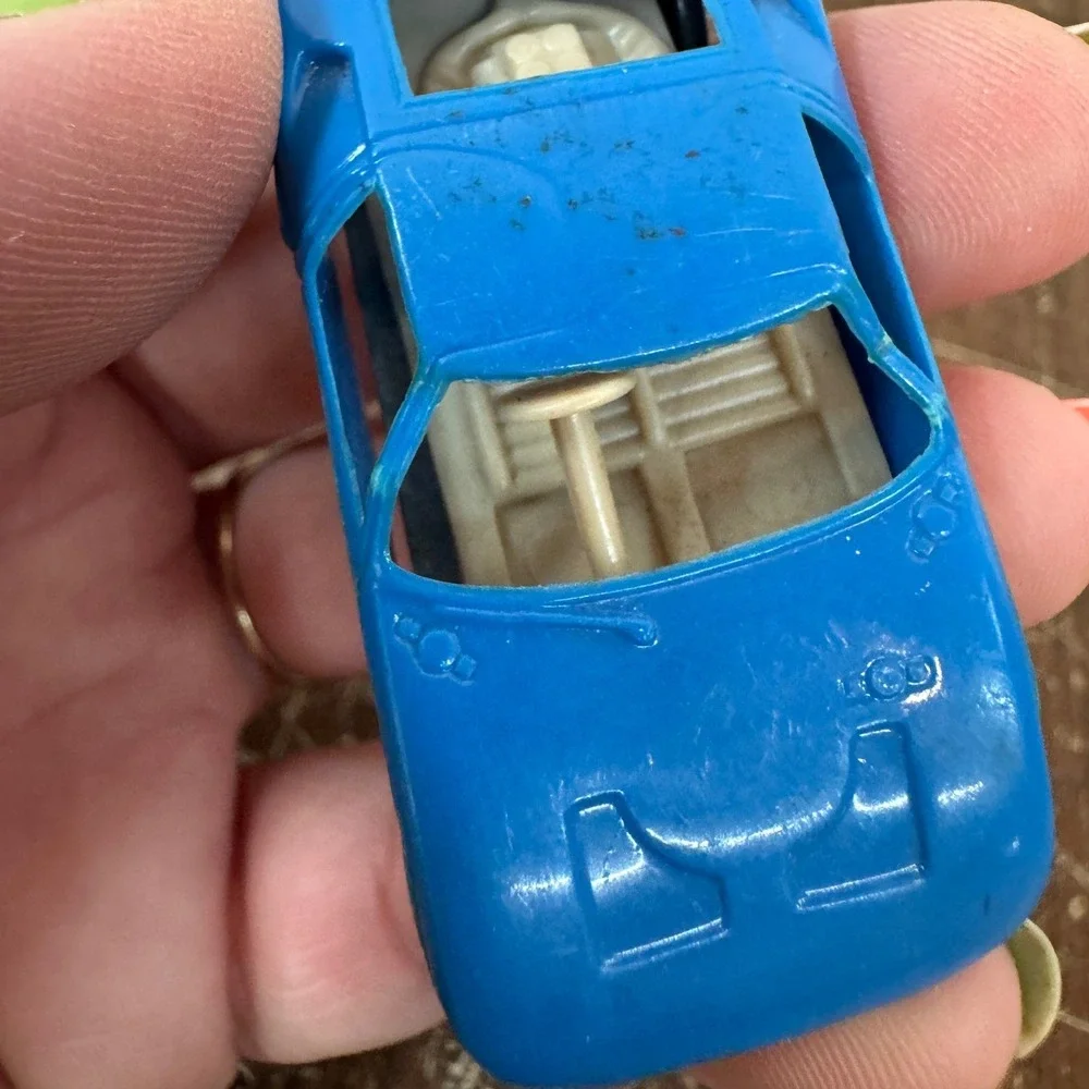 Vintage Aurora Cigar Box Ford GT‎ 6105 Blue Diecast Toy Car Made in USA